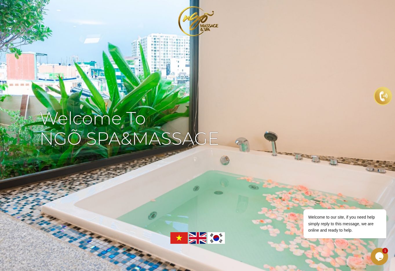 Ảnh đại diện website Ngõ Spa — giao diện 1